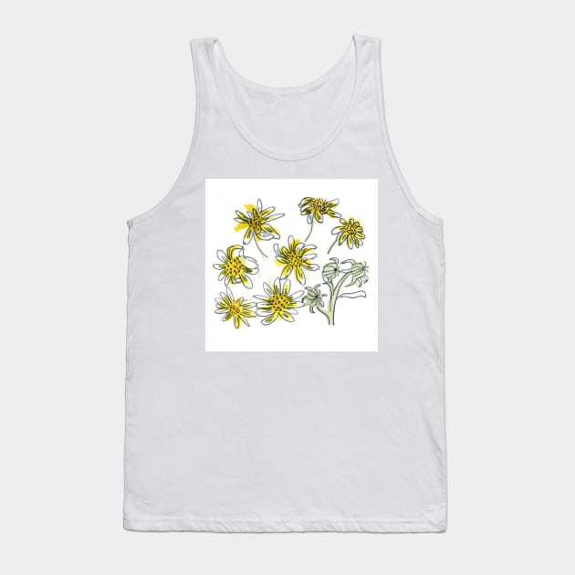 Scruffy Yellow Tank Top by crumpetsandcrabsticks